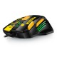 Wired Gaming Mouse Ergonomic Mouse 8 Programmable Buttons 800/1200/1600/2400/3600/4800DPI  6-color Breathing Light, Yellow