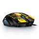 Wired Gaming Mouse Ergonomic Mouse 8 Programmable Buttons 800/1200/1600/2400/3600/4800DPI  6-color Breathing Light, Yellow