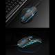 JM-518 6D Wired Gaming Mouse E-sports Gaming Mouse Ergonomic Mice with 4 Adjustable DPI 4-color Breathing Light Plug&Play Black