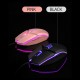 JM-518 6D Wired Gaming Mouse E-sports Gaming Mouse Ergonomic Mice with 4 Adjustable DPI 4-color Breathing Light Plug&Play Black