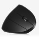 2.4G Wireless Vertical Mouse Rechargeable Upright Ergonomic Mouse 3 Adjustable DPI Levels RGB Flowing Light Plug N Play, Black