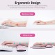 Ergonomic Memory Foam Keyboard Wrist Rest Mouse Wrist Rest Mouse Pad Set with Lycra Fabric Anti-slip Rubber Base Black