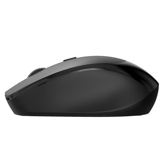 M107 2.4G Wireless Mouse Ergonomic Office Mouse with 3-gear Adjustable DPI Built-in 500mAh Rechargeable Lithium Battery Black