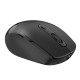 M107 2.4G Wireless Mouse Ergonomic Office Mouse with 3-gear Adjustable DPI Built-in 500mAh Rechargeable Lithium Battery Black