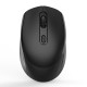 M107 2.4G Wireless Mouse Ergonomic Office Mouse with 3-gear Adjustable DPI Built-in 500mAh Rechargeable Lithium Battery Black