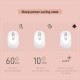 M107 2.4G Wireless Mouse Ergonomic Office Mouse with 3-gear Adjustable DPI Built-in 500mAh Rechargeable Lithium Battery Black