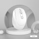 M107 2.4G Wireless Mouse Ergonomic Office Mouse with 3-gear Adjustable DPI Built-in 500mAh Rechargeable Lithium Battery Black