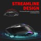 DM502 Wired Gaming Mouse Ergonomic Mice with Optical Engine Maximum 7200DPI 8 Programmable Buttons Colorful RGB Light Effect