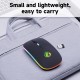 E-1300 2.4G+BT5.1 Wireless Dual-mode Mouse Ergonomic Office Mice 3 Adjustable DPI Built-in Rechargeable Lithium Battery Black