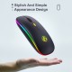 E-1300 2.4G+BT5.1 Wireless Dual-mode Mouse Ergonomic Office Mice 3 Adjustable DPI Built-in Rechargeable Lithium Battery Black