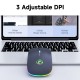 E-1300 2.4G+BT5.1 Wireless Dual-mode Mouse Ergonomic Office Mice 3 Adjustable DPI Built-in Rechargeable Lithium Battery Black