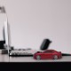 2.4G Wireless Car Mouse USB Computer Mice Car Shape 1000 DPI with LED Light Receiver for PC Laptop Blue