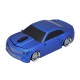 2.4G Wireless Car Mouse USB Computer Mice Car Shape 1000 DPI with LED Light Receiver for PC Laptop Blue