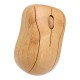 2.4G Wireless Optical Bamboo Mouse 3 Adjustable DPI Computer Mouse with USB Receiver for Notebook PC Laptop Computer Yellow