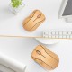 2.4G Wireless Optical Bamboo Mouse 3 Adjustable DPI Computer Mouse with USB Receiver for Notebook PC Laptop Computer Yellow