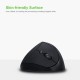 Optical Vertical Mouse Ergonomic Wireless Mouse Rechargeable Mice Built-in Battery with DPI Switch for PC Laptop(Black)