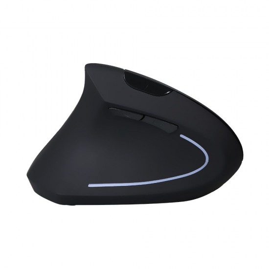 2.4G Wireless Vertical Mouse Left Hand USB Ergonomic Optical Mouse Left-handed High Precision Adjustable 800/ 1200/ 1600 DPI 5 Buttons Replacement for Mac Laptop PC