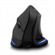 F-35 Mouse Wireless Vertical Mouse Ergonomic Rechargeable 2400 DPI Optional Portable Gaming Mouse for Mac Laptop PC Computer