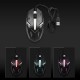 CM-818 Wired Optical Mouse Gaming Mouse 1200DPI USB Gaming Mouse Ergonomic Mouse with Colorful Breathing Light Black