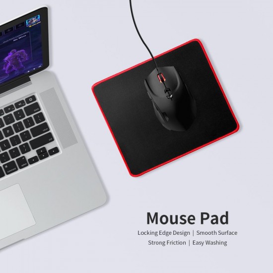 Mouse Pad Locking Edge Gaming Mouse Pad Anti-skid Wear-resistant Rubber Mouse Pad for Home Game Office