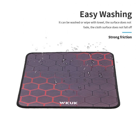 Gaming Mouse Pad Rubber Mouse Pad Anti-skid Wear-resistant Mouse Pad with Locking Edge Design for Office and Home