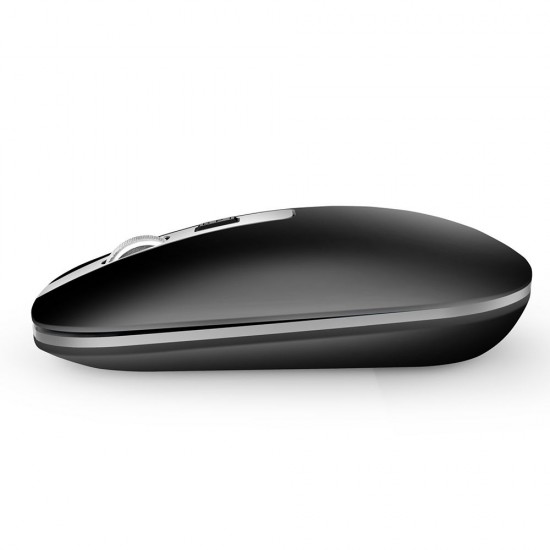 M30 Rechargeable Wireless Mouse 2.4GHz Mice 1600DPI Metal Scroll Wheel For Working Office Black