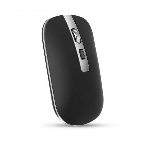 M30 Rechargeable Wireless Mouse 2.4GHz Mice 1600DPI Metal Scroll Wheel For Working Office Black