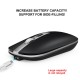 M30 Rechargeable Wireless Mouse 2.4GHz Mice 1600DPI Metal Scroll Wheel For Working Office Black