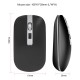 M30 Rechargeable Wireless Mouse 2.4GHz Mice 1600DPI Metal Scroll Wheel For Working Office Black