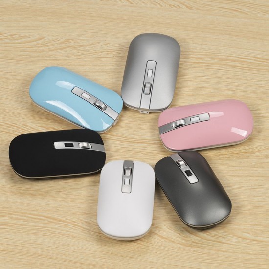 M30 Rechargeable Wireless Mouse 2.4GHz Mice 1600DPI Metal Scroll Wheel For Working Office Black