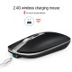 M30 Rechargeable Wireless Mouse 2.4GHz Mice 1600DPI Metal Scroll Wheel For Working Office Black