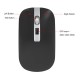 M30 Rechargeable Wireless Mouse 2.4GHz Mice 1600DPI Metal Scroll Wheel For Working Office Black