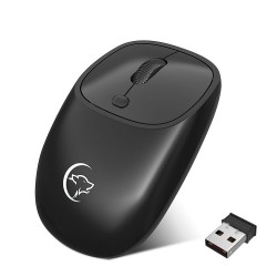 YWYT G850 2.4GHz Wireless Mouse 2400DPI Optical Mouse Rechargeable Mute Office Mouse Ergonomic Mouse for PC Laptop