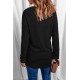 Black Let me tell you about my Jesus Graphic Long Sleeve Knit Top