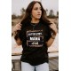 Black Letters Print Rolled Sleeve T-shirt