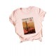 Pink JOSHUA TREE Graphic Print Short Sleeve Graphic Tee