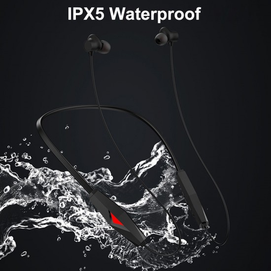 HW07 Wireless Earphone BT5.2 Headset IPX5 Waterproof Magnetic Neckband Earbuds Sport Headphones With Mic