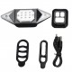 USB Charge Bike Turn Light No Wire Remote Control Bike Taillights Headlights Mountain Bike Riding Turn Light