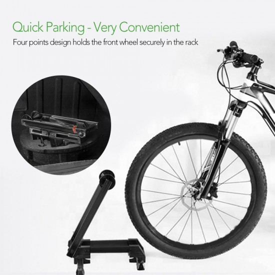 Foldable Bicycle Stand Bike Floor Parking Rack Indoor Home Garage Bicycle Wheel Holder Storage Organizer