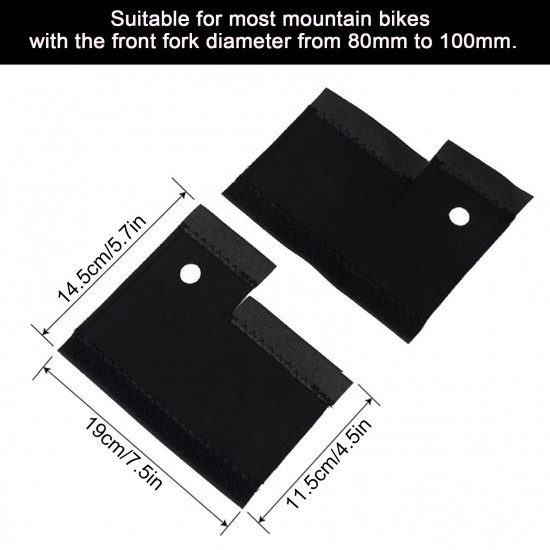 1 Pair Mountain Bike Front Fork Cover MTB Protective Pad Universal Quick Release Front Fork Sleeves