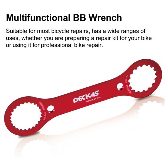 Aluminum Alloy Wrench tool Multifunctional BB Wrench Tool Portable Bicycle Repairs Tool DUB 25 24 Multifunctional Repairs Wrench Flat Tooth