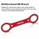 Aluminum Alloy Wrench tool Multifunctional BB Wrench Tool Portable Bicycle Repairs Tool DUB 25 24 Multifunctional Repairs Wrench Flat Tooth