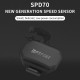 Cycling Speed Sensor ANT+ BT5.0 Wireless Bike Speed Sensor IPX7 Bicycle Computer Speed Sensor