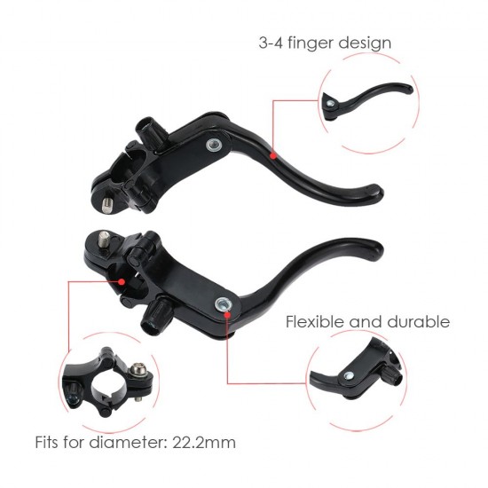 1 Pair Road Bicycle Bike Fixie Front & Rear Brake Levers Aluminum Alloy Brake Lever Set