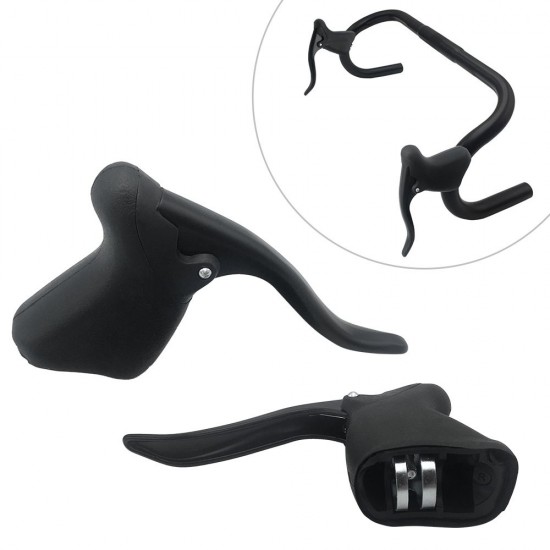 Lightweight Aluminum Bicycle Brake Handle MTB Mountain Bike Cycling Brake Levers Front & Rear Brake Levers Drop Handlebar Set