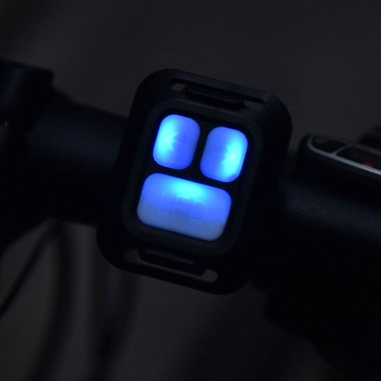 LED Turn Signal Bike Light USB Rechargeable Bicycle Tail Light with Direction Indicator Waterproof Cycling Safety Light Intelligent Remote Control Cycling Rear Bright Light Warning Lamp