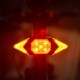 LED Turn Signal Bike Light USB Rechargeable Bicycle Tail Light with Direction Indicator Waterproof Cycling Safety Light Intelligent Remote Control Cycling Rear Bright Light Warning Lamp