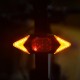 LED Turn Signal Bike Light USB Rechargeable Bicycle Tail Light with Direction Indicator Waterproof Cycling Safety Light Intelligent Remote Control Cycling Rear Bright Light Warning Lamp