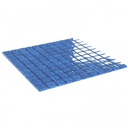  Mosaic Tiles 11 pcs Blue 30x30 cm Glass