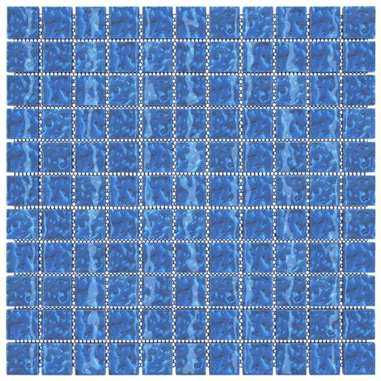  Mosaic Tiles 11 pcs Blue 30x30 cm Glass